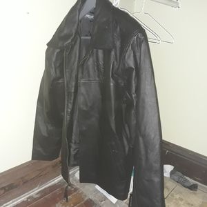 Burks Bay Leather Coat